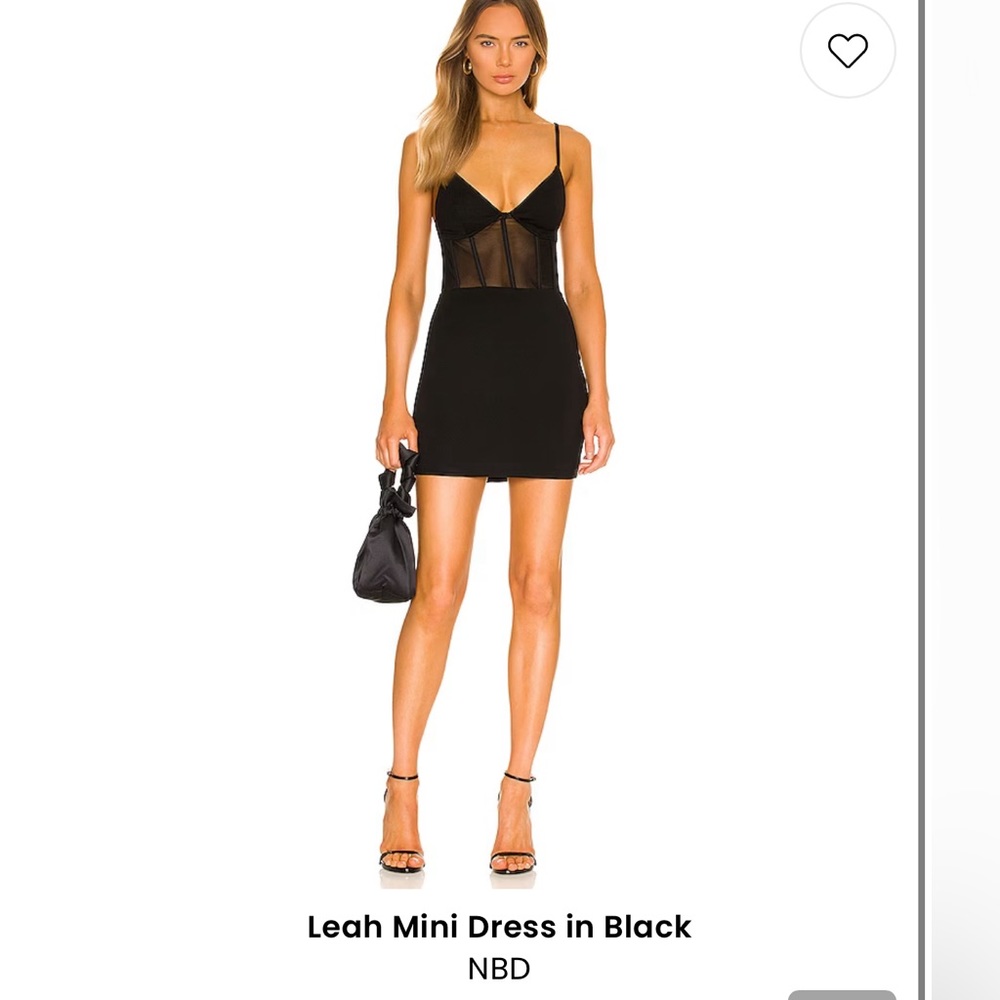 NWT NBD Leah mini dress black size small. Perfect condition, new.